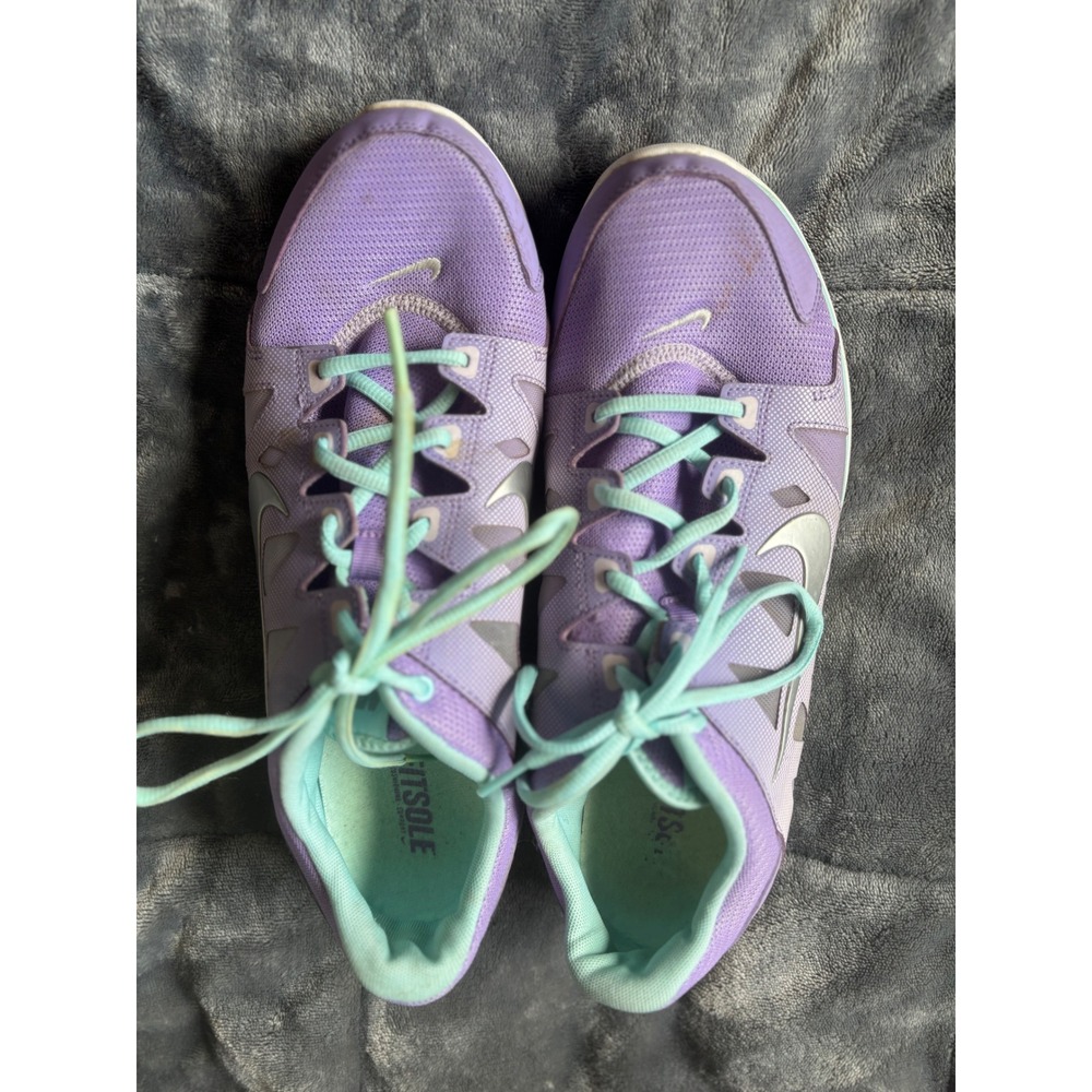 Nike Flex 2014 RN Purple Turquoise Running Shoes 616694-503 Womens 12